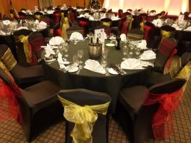 red and yellow-chair sashes